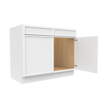 Load image into Gallery viewer, RTA - Slim Shaker Oatmeal - Sink Base Cabinets - 42&quot;W x 34.5&quot;H x 24&quot;D