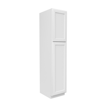 Load image into Gallery viewer, RTA - Slim Shaker Oatmeal - Single Door Pantry Cabinets - 18&quot;W x 84&quot;H x 24&quot;D