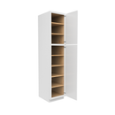 Load image into Gallery viewer, RTA - Slim Shaker Oatmeal - Single Door Pantry Cabinets - 18&quot;W x 84&quot;H x 24&quot;D