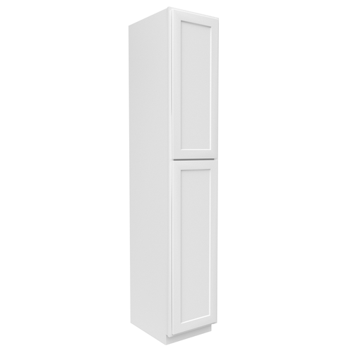 RTA - Slim Shaker Oatmeal - Single Door Pantry Cabinets - 18