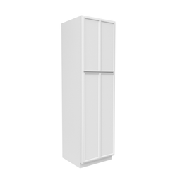 RTA - Slim Shaker Oatmeal - Double Door Pantry Cabinets - 24