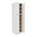 Load image into Gallery viewer, RTA - Slim Shaker Oatmeal - Double Door Pantry Cabinets - 24&quot;W x 90&quot;H x 24&quot;D