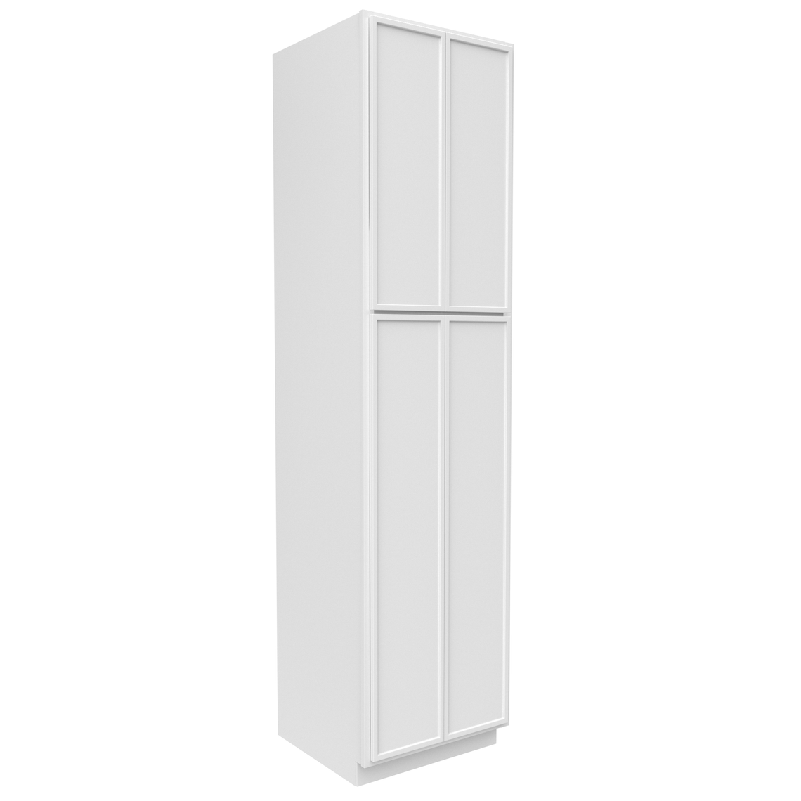 RTA - Slim Shaker Oatmeal - Double Door Pantry Cabinets - 24