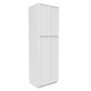 RTA - Slim Shaker Oatmeal - Double Door Pantry Cabinets - 30"W x 96"H x 24"D