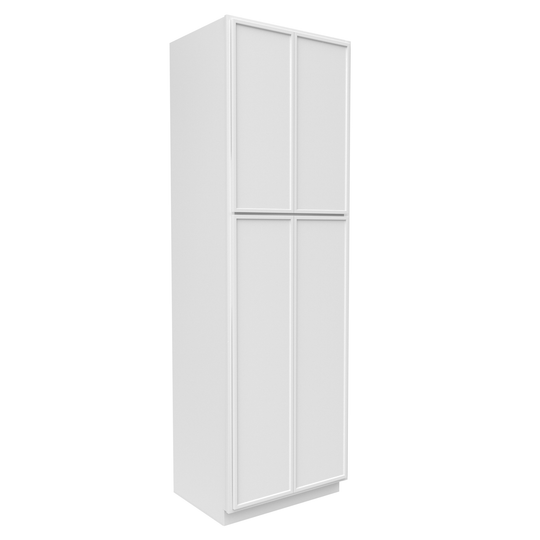 RTA - Slim Shaker Oatmeal - Double Door Pantry Cabinets - 30"W x 96"H x 24"D