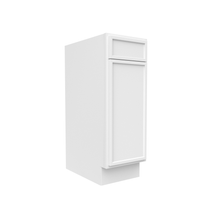 Load image into Gallery viewer, RTA - Slim Shaker Oatmeal - Vanity Base Cabinets - 12&quot;W x 34.5&quot;H x 21&quot;D