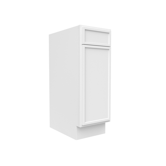 RTA - Slim Shaker Oatmeal - Vanity Base Cabinets - 12"W x 34.5"H x 21"D