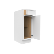 Load image into Gallery viewer, RTA - Slim Shaker Oatmeal - Vanity Base Cabinets - 12&quot;W x 34.5&quot;H x 21&quot;D