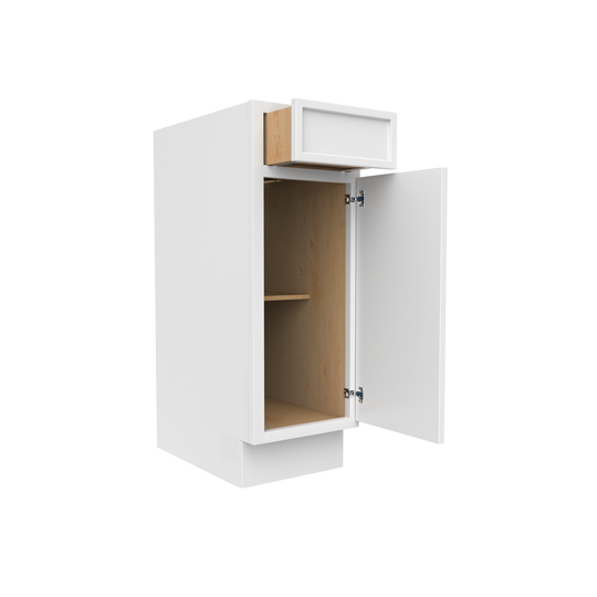 RTA - Slim Shaker Oatmeal - Vanity Base Cabinets - 12"W x 34.5"H x 21"D
