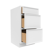 Load image into Gallery viewer, RTA - Slim Shaker Oatmeal - Vanity Drawer Base Cabinets - 18&quot;W x 34.5&quot;H x 21&quot;D