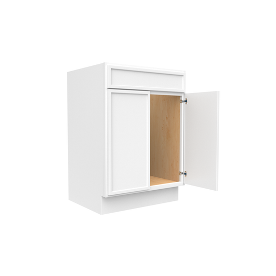 RTA - Slim Shaker Oatmeal - Vanity Sink Base Cabinets - 24"W x 34.5"H x 21"D