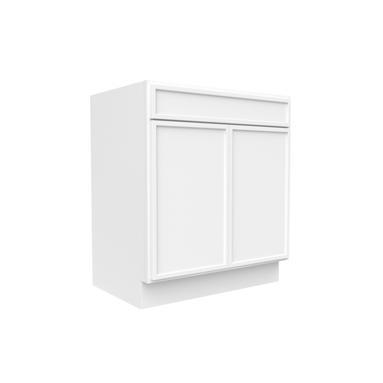RTA - Slim Shaker Oatmeal - Vanity Sink Base Cabinets - 30"W x 34.5"H x 21"D