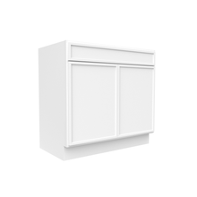Load image into Gallery viewer, RTA - Slim Shaker Oatmeal - Vanity Sink Base Cabinets - 36&quot;W x 34.5&quot;H x 21&quot;D