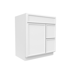 RTA - Slim Shaker Oatmeal - Vanity Sink Drawer Base Cabinets - 30