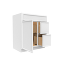 Load image into Gallery viewer, RTA - Slim Shaker Oatmeal - Vanity Sink Drawer Base Cabinets - 30&quot;W x 34.5&quot;H x 21&quot;D - SSO-VSD30L
