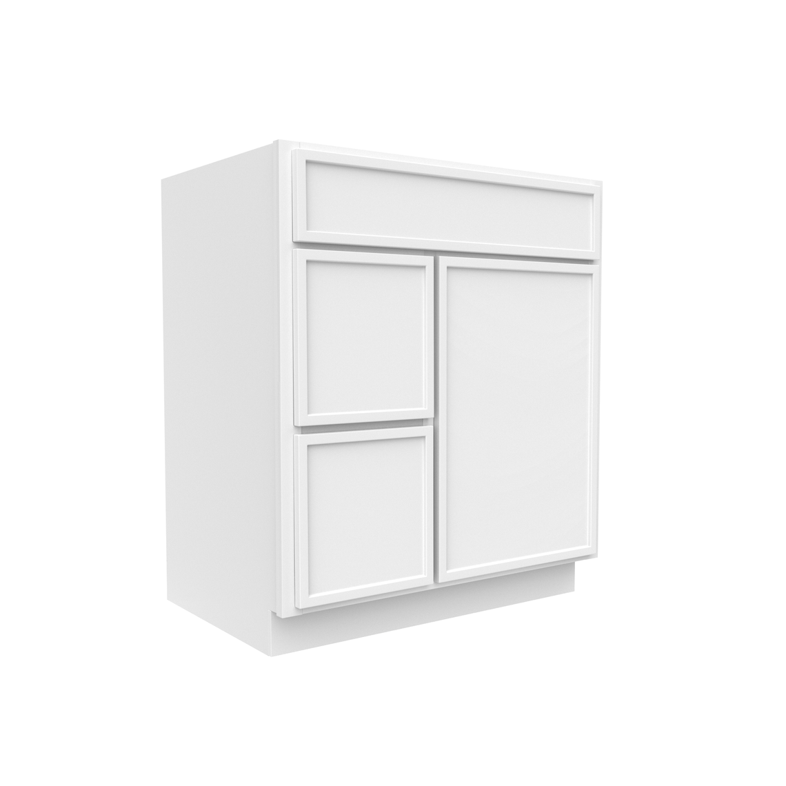 RTA - Slim Shaker Oatmeal - Vanity Sink Drawer Base Cabinets - 30