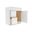 Load image into Gallery viewer, RTA - Slim Shaker Oatmeal - Vanity Sink Drawer Base Cabinets - 30&quot;W x 34.5&quot;H x 21&quot;D - SSO-VSD30R
