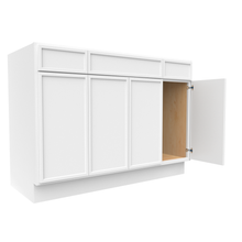 Load image into Gallery viewer, RTA - Slim Shaker Oatmeal - Vanity Consoles - 48&quot;W x 34.5&quot;H x 21&quot;D