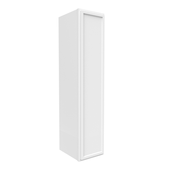 RTA - Slim Shaker Oatmeal - 42"Height Single Door Wall Cabinets - 9"W x 42"H x 12"D