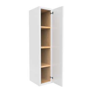 RTA - Slim Shaker Oatmeal - 42"Height Single Door Wall Cabinets - 9"W x 42"H x 12"D