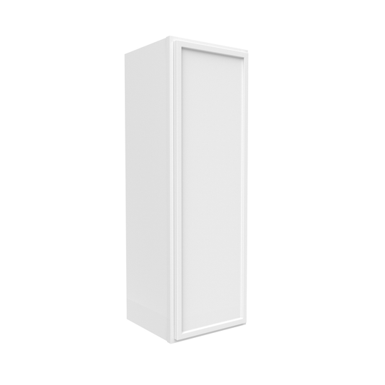 RTA - Slim Shaker Oatmeal - 36"Height Single Door Wall Cabinets - 12"W x 36"H x 12"D