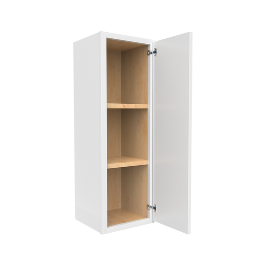 RTA - Slim Shaker Oatmeal - 36"Height Single Door Wall Cabinets - 12"W x 36"H x 12"D