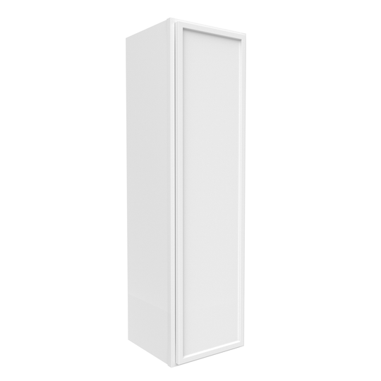 RTA - Slim Shaker Oatmeal - 42"Height Single Door Wall Cabinets - 12"W x 42"H x 12"D