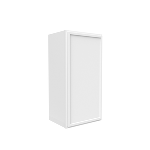 RTA - Slim Shaker Oatmeal - 30"Height Single Door Wall Cabinets - 15"W x 30"H x 12"D