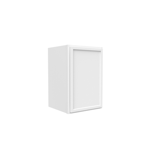 RTA - Slim Shaker Oatmeal - 18"Height Single Door Wall Cabinets - 21"W x 18"H x 12"D
