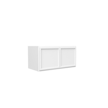 Load image into Gallery viewer, RTA - Slim Shaker Oatmeal - 12&quot;Height Single Door Wall Cabinets - 24&quot;W x 12&quot;H x 12&quot;D
