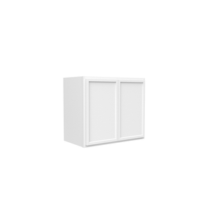 RTA - Slim Shaker Oatmeal - 18"Height Double Door Wall Cabinets - 24"W x 18"H x 12"D