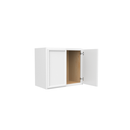 Load image into Gallery viewer, RTA - Slim Shaker Oatmeal - 18&quot;Height Double Door Wall Cabinets - 24&quot;W x 18&quot;H x 12&quot;D