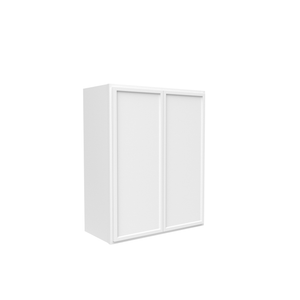 RTA - Slim Shaker Oatmeal - 30"Height Double Door Wall Cabinets - 24"W x 30"H x 12"D