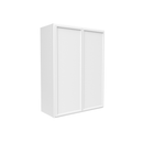 Load image into Gallery viewer, RTA - Slim Shaker Oatmeal - 36&quot;Height Double Door Wall Cabinets - 27&quot;W x 36&quot;H x 12&quot;D