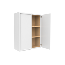 Load image into Gallery viewer, RTA - Slim Shaker Oatmeal - 36&quot;Height Double Door Wall Cabinets - 27&quot;W x 36&quot;H x 12&quot;D