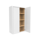 Load image into Gallery viewer, RTA - Slim Shaker Oatmeal - 42&quot;Height Double Door Wall Cabinets - 27&quot;W x 42&quot;H x 12&quot;D