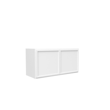 Load image into Gallery viewer, RTA - Slim Shaker Oatmeal - 15&quot;Height Double Door Wall Cabinets - 30&quot;W x 15&quot;H x 12&quot;D