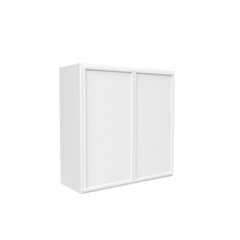 Load image into Gallery viewer, RTA - Slim Shaker Oatmeal - 30&quot;Height Double Door Wall Cabinets - 30&quot;W x 30&quot;H x 12&quot;D