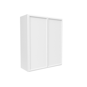 RTA - Slim Shaker Oatmeal - 36"Height Double Door Wall Cabinets - 30"W x 36"H x 12"D