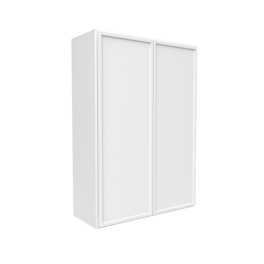 RTA - Slim Shaker Oatmeal - 42"Height Double Door Wall Cabinets - 30"W x 42"H x 12"D