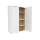 Load image into Gallery viewer, RTA - Slim Shaker Oatmeal - 42&quot;Height Double Door Wall Cabinets - 30&quot;W x 42&quot;H x 12&quot;D