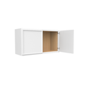 Load image into Gallery viewer, RTA - Slim Shaker Oatmeal - 18&quot;Height Double Door Wall Cabinets - 33&quot;W x 18&quot;H x 12&quot;D