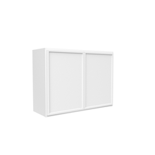 Load image into Gallery viewer, RTA - Slim Shaker Oatmeal - 24&quot;Height Double Door Wall Cabinets - 33&quot;W x 24&quot;H x 12&quot;D