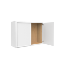 Load image into Gallery viewer, RTA - Slim Shaker Oatmeal - 24&quot;Height Double Door Wall Cabinets - 33&quot;W x 24&quot;H x 12&quot;D