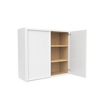 Load image into Gallery viewer, RTA - Slim Shaker Oatmeal - 30&quot;Height Double Door Wall Cabinets - 33&quot;W x 30&quot;H x 12&quot;D
