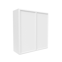 Load image into Gallery viewer, RTA - Slim Shaker Oatmeal - 36&quot;Height Double Door Wall Cabinets - 33&quot;W x 36&quot;H x 12&quot;D