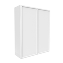 Load image into Gallery viewer, RTA - Slim Shaker Oatmeal - 42&quot;Height Double Door Wall Cabinets - 33&quot;W x 42&quot;H x 12&quot;D