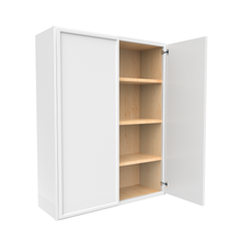 Load image into Gallery viewer, RTA - Slim Shaker Oatmeal - 42&quot;Height Double Door Wall Cabinets - 33&quot;W x 42&quot;H x 12&quot;D