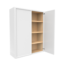 Load image into Gallery viewer, RTA - Slim Shaker Oatmeal - 42&quot;Height Double Door Wall Cabinets - 33&quot;W x 42&quot;H x 12&quot;D