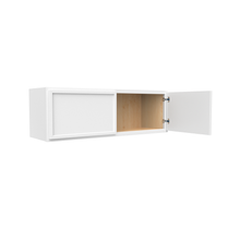Load image into Gallery viewer, RTA - Slim Shaker Oatmeal - 12&quot;Height Double Door Wall Cabinets - 36&quot;W x 12&quot;H x 12&quot;D